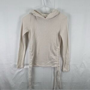 No Boundaries - XS - Women’s Top - Side Tie - Long Sleeve - Ivory